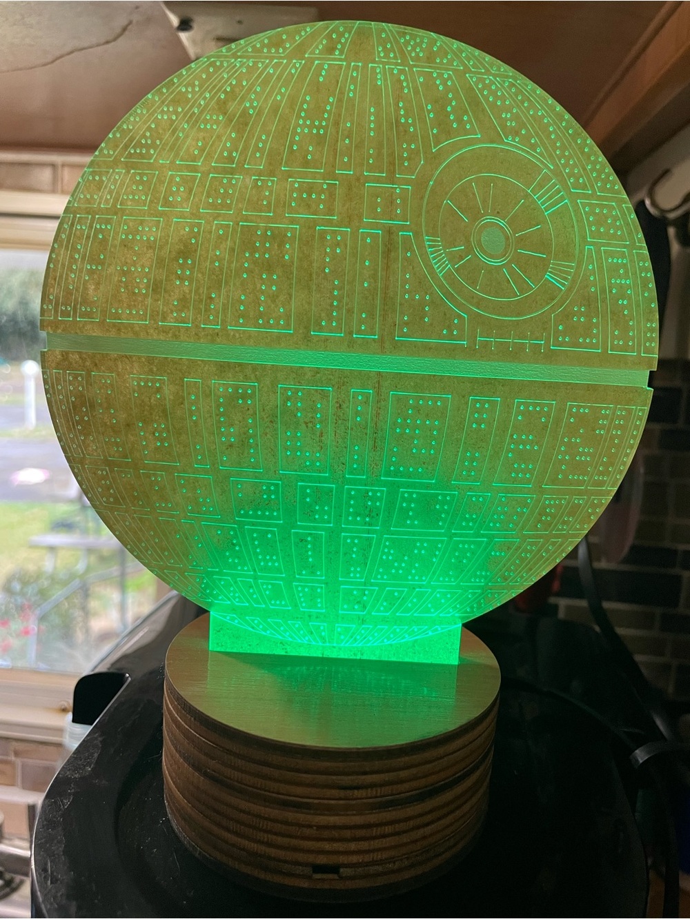 Star Wars Death Star Color-Changing LED Lamp - Picture 4 of 10